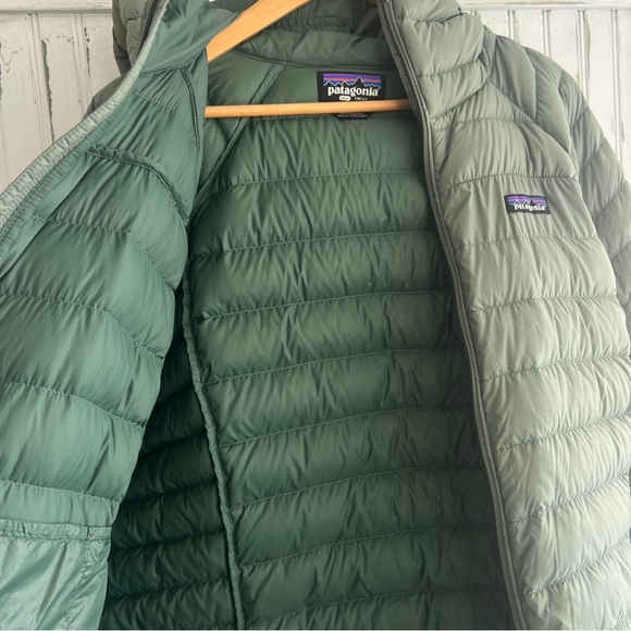 EUC Patagonia Down Sweater Puffer Jacket women’s sage green blue XXL good 4 XL - Picture 8 of 11